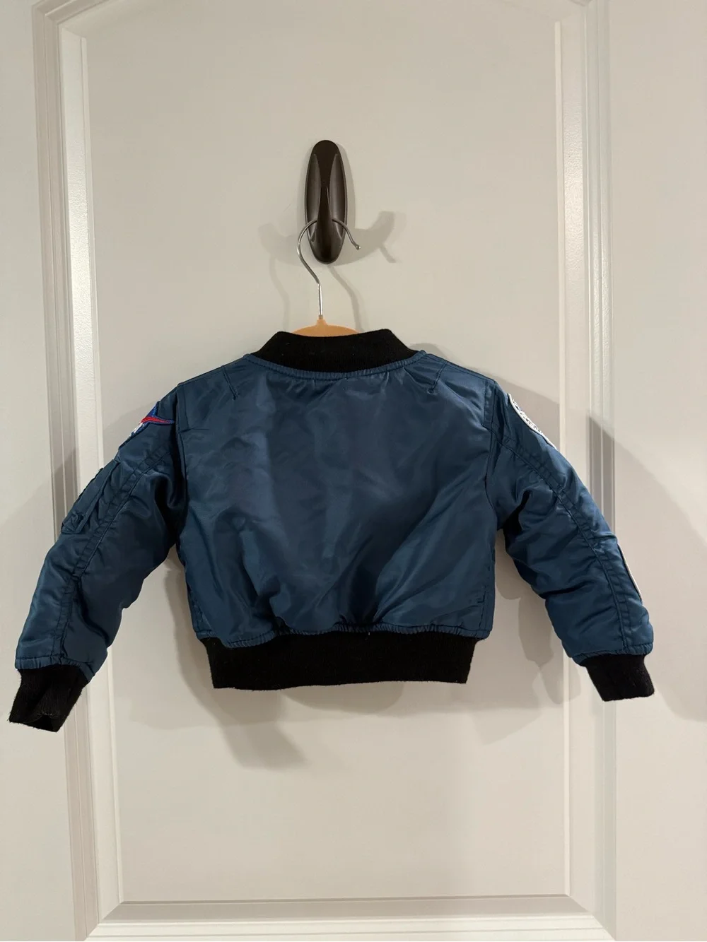 Up and Away Baby Boy Girl Blue Bomber Space Shuttle Junior Astronaut Jacket 12mo